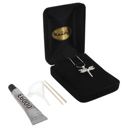 Box and Pendant Filling Kit for Dragonfly Cremation Jewelry Pendant