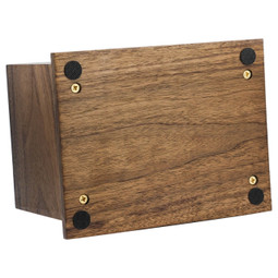 Lighthouse Inlay Wood Cremation Urn - Shown with Base Opening