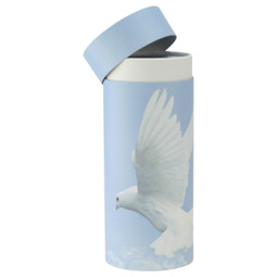 Lid Off - Dove Scattering Urn