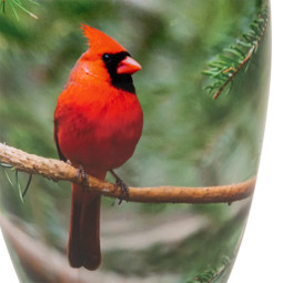 Cardinal Aluminum Urn - Close Up