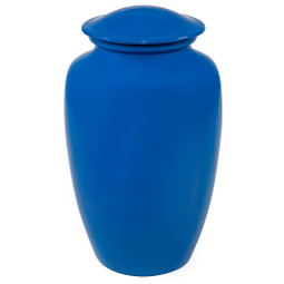 Bright Rainbow Aluminum Urn - Back View