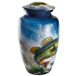 Gone Fishing Aluminum Urn - Additional View