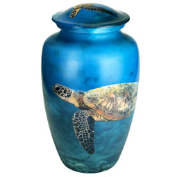 Sea Turtle in the Ocean Aluminum Urn