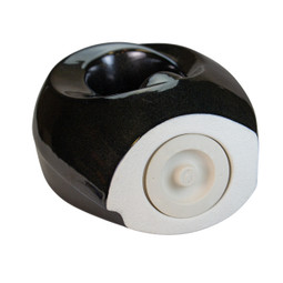 Inner Light Ceramic Urn Black - Bottom