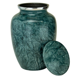 Aqua Harbor Aluminum Urn Medium with Lid Off