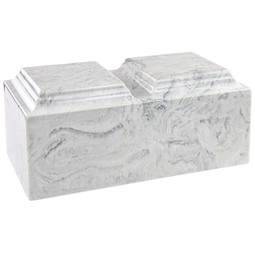 Carrera Cultured Marble Urn for Two