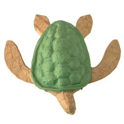 Paper Turtle Biodegradable Keepsake Urn Green - Top View