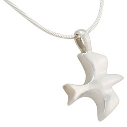 Dove Cremation Jewelry Pendant