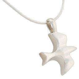 Dove Cremation Jewelry Pendant