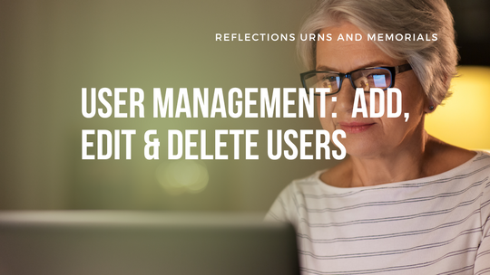 Website Guide: User Management - Add, Edit & Delete Users