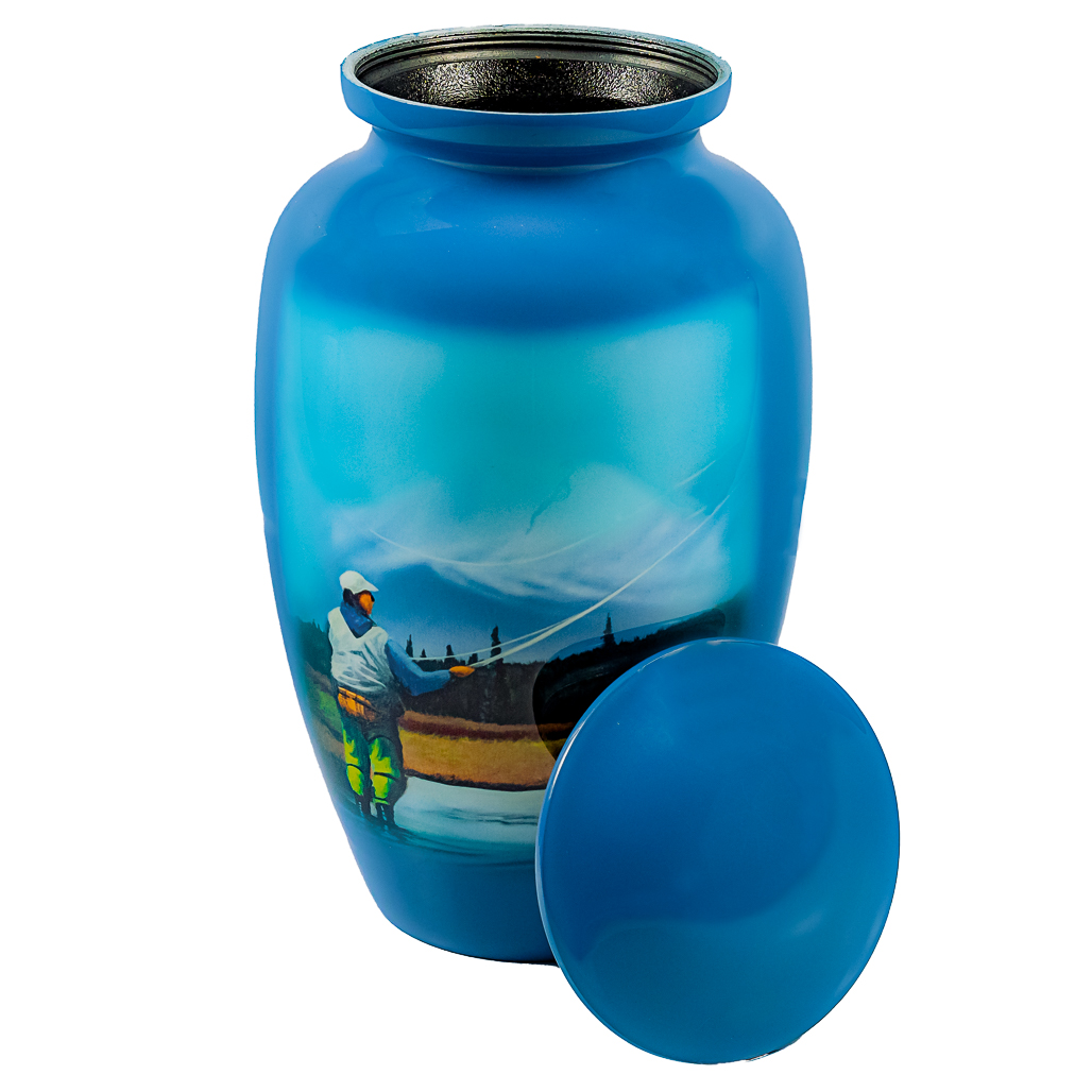 Fishing Aluminum Cremation Urn