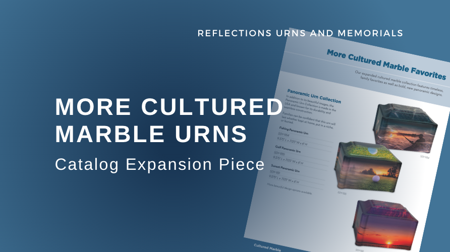 More cultured Marble Urns - Catalog Expansion Piece