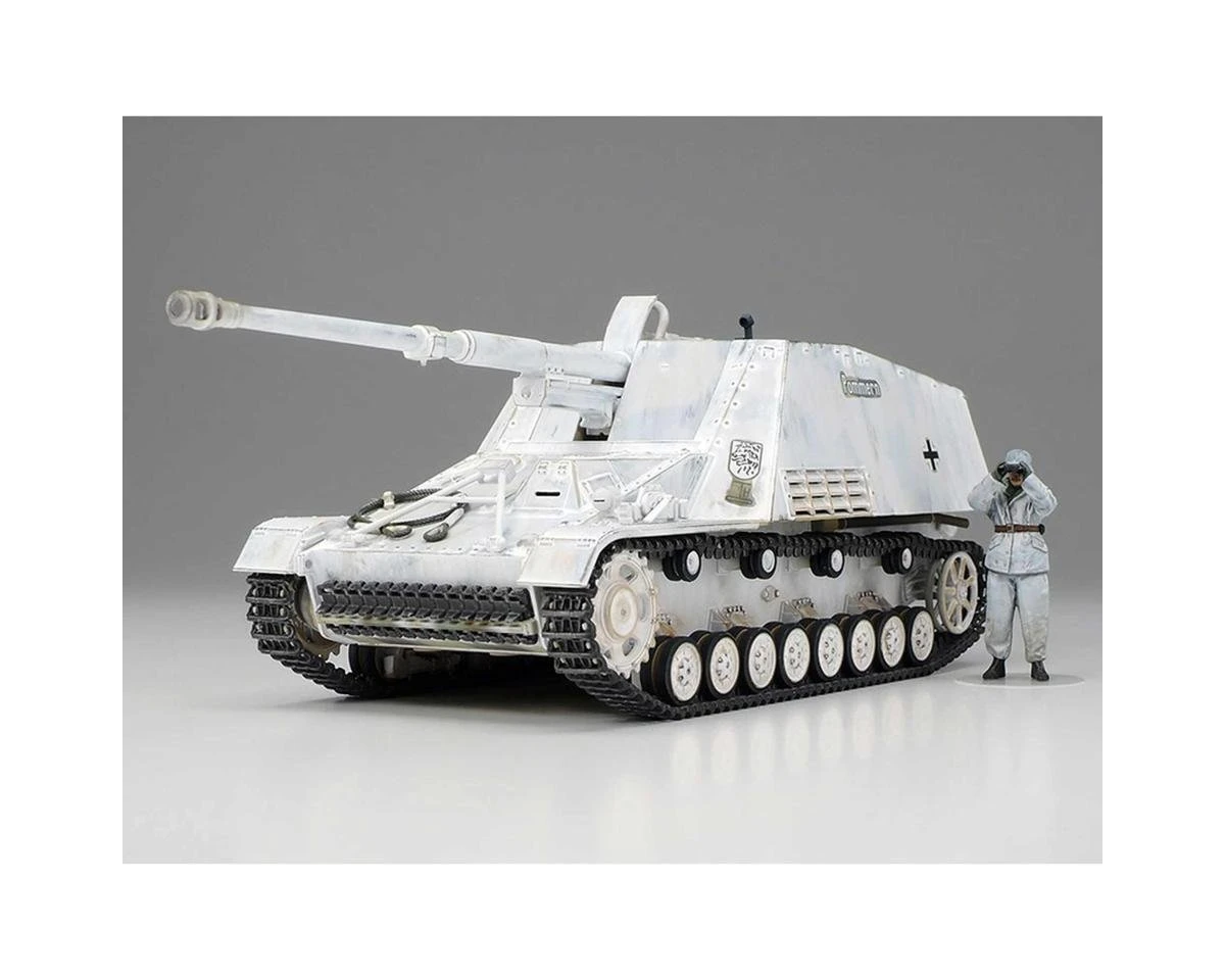 TAMIYA 32600 1:48 Duitse Nashorn Jachttank – Gedetailleerde Modelbouwkit, Zelf Monteren En Schilderen
