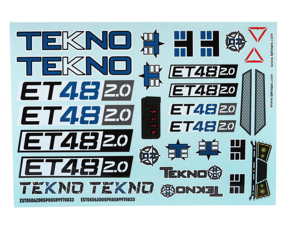 Tekno RC ET48 2.0 Decal Sheet - Dynamic Performance R/C