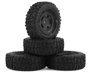 JConcepts Landmines 1.0" Pre-Mounted Tires w/Glide 5 Wheels (Black) (4) (Green) JConcepts Landmines 1.0" Pre-Mounted Tires w/Glide 5 Wheels (Black) (4) (Green)