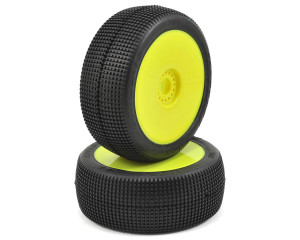 JConcepts Reflex Pre-Mounted 1/8th Buggy Tires (2) (Yellow) (Green) JConcepts Reflex Pre-Mounted 1/8th Buggy Tires (2) (Yellow) (Green)