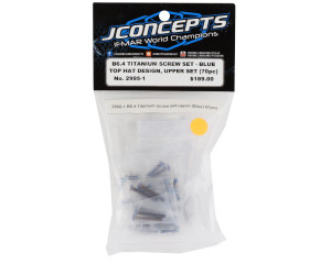 JConcepts Team Associated B6.4 Titanium Top Hat Upper Screws Set (70) (Blue) JConcepts Team Associated B6.4 Titanium Top Hat Upper Screws Set (70) (Blue)