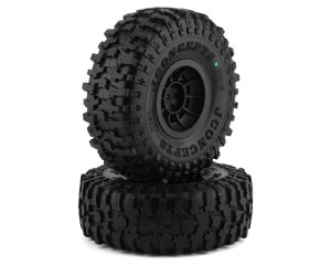 JConcepts Tusk 2.9" Pre-Mounted Tires w/Hazard Wheel (2) (Green) JConcepts Tusk 2.9" Pre-Mounted Tires w/Hazard Wheel (2) (Green)