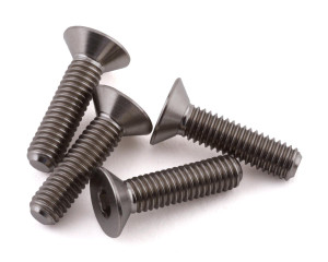 ProTek RC 3x10mm "Grade 5" Titanium Flat Head Hex Screw (4) ProTek RC 3x10mm "Grade 5" Titanium Flat Head Hex Screw (4)
