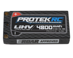 ProTek RC 2S 130C Low IR Si-Graphene + HV LCG Shorty LiPo Battery (7.6V/4800mAh) ProTek RC 2S 130C Low IR Si-Graphene + HV LCG Shorty LiPo Battery (7.6V/4800mAh)
