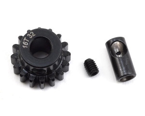 ProTek RC Steel 32P Pinion Gear w/3.17mm Reducer Sleeve (Mod .8) (5mm Bore) (16T)