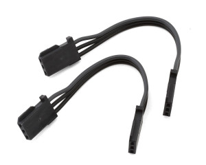 Futaba 80mm FF-GBB Heavy Duty Gyro Extension Cords (2) (Black)