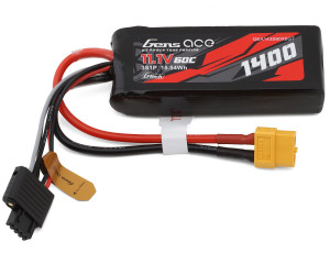 Gens Ace G-Tech Smart 3S LiPo Battery 60C (11.1V/1400mAh) w/XT60 Connector Gens Ace G-Tech Smart 3S LiPo Battery 60C (11.1V/1400mAh) w/XT60 Connector