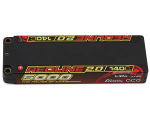 Gens Ace Redline 2.0 2S LiHV Battery 140C (7.6V/5000mAh) w/5mm Bullets Gens Ace Redline 2.0 2S LiHV Battery 140C (7.6V/5000mAh) w/5mm Bullets