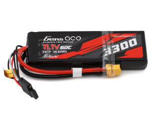 Gens Ace 3s LiPo Battery 60C (11.1V/3300mAh) GEA333S60X6GT