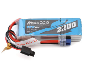 Gens Ace G-Tech Smart 3S LiPo Battery 60C (11.1V/2200mAh) w/EC3 Connector Gens Ace G-Tech Smart 3S LiPo Battery 60C (11.1V/2200mAh) w/EC3 Connector