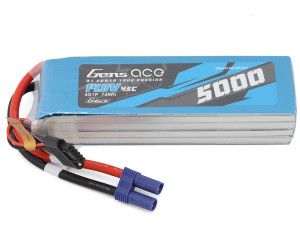 Gens Ace G-Tech Smart 4S LiPo Battery 45C (14.8V/5000mAh) w/EC5 Connector Gens Ace G-Tech Smart 4S LiPo Battery 45C (14.8V/5000mAh) w/EC5 Connector