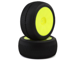 Pro-Motion Raptor 1/8 Truggy Pre-Mount Tires (Yellow) (2) (Super Soft) Pro-Motion Raptor 1/8 Truggy Pre-Mount Tires (Yellow) (2) (Super Soft)