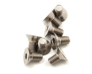 Kyosho 3x6mm Titanium Flat Head Screw (8)