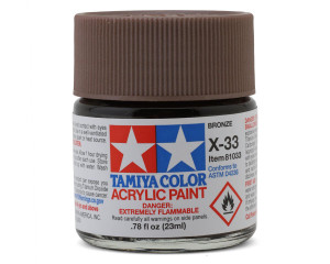 Tamiya X33 Bronze Gloss Finish Acrylic Paint (23ml)
