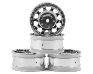 Tamiya BBX Buggy Wheels (Chrome) (4) (Front/Rear)