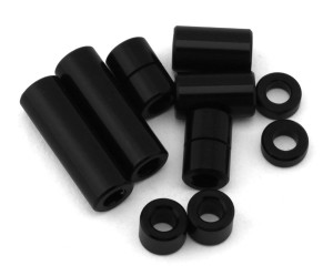 Tamiya JR Aluminum Spacer Set (10) (Black)