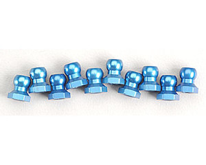 Tamiya 5mm Aluminum Ball Nut (Blue) (10) Tamiya 5mm Aluminum Ball Nut (Blue) (10)