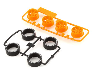Tamiya JR Super Hard Low-Profile Tire & Wheel Set (J-Cup 2022) (Spiral) Tamiya JR Super Hard Low-Profile Tire & Wheel Set (J-Cup 2022) (Spiral)