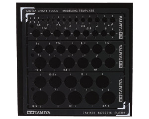 Tamiya Round Modeling Template (1-12.5mm)