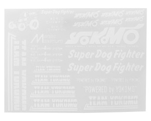 Yokomo 807C Super Dog Fighter Decal Set (White)