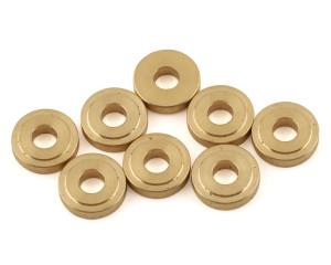 Yokomo 3×8x2mm CNC-Machined Brass Spacers (8)