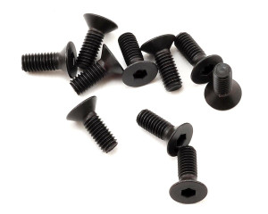 Yokomo 3x8mm Flat Head Hex Screw (10)