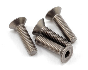 Yokomo 3x12mm Titanium Flat Head Screw (4) Yokomo 3x12mm Titanium Flat Head Screw (4)