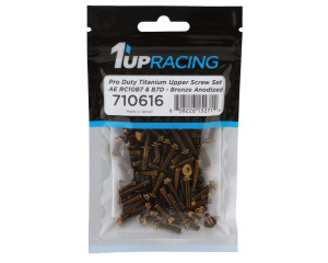 1UP Racing RC10B7/RC10B7D Pro Duty Titanium Upper Screw Set (Bronze)(73) 1UP Racing RC10B7/RC10B7D Pro Duty Titanium Upper Screw Set (Bronze)(73)