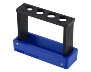 Webster Mods 1/10 & 1/8 Compact Folding Shock Stand (Blue) Webster Mods 1/10 & 1/8 Compact Folding Shock Stand (Blue)