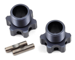 Tekno RC Aluminum 17mm Lightened Hex Wheel Hub Set (Gun Metal) (2) (+2mm Offset) Tekno RC Aluminum 17mm Lightened Hex Wheel Hub Set (Gun Metal) (2) (+2mm Offset)