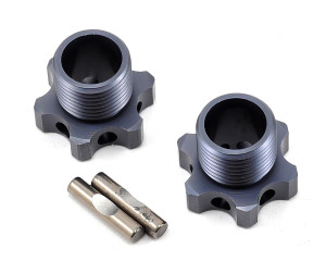 Tekno RC Aluminum 17mm Lightened Hex Wheel Hub Set (Gun Metal) (2) (+1mm Offset) Tekno RC Aluminum 17mm Lightened Hex Wheel Hub Set (Gun Metal) (2) (+1mm Offset)