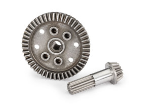 Ring gear, differential, 47-tooth/ pinion gear, differential, 12-tooth (planetary) (front)