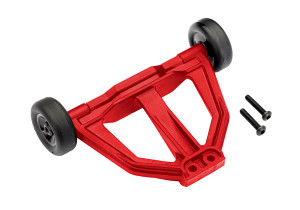 Wheelie bar, red (assembled)