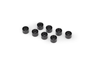 Spacer, shock cap, 6061-T6 aluminum (black-anodized) (8)